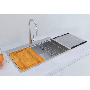 Chậu rửa bát Hafele HS24-SSN1S-8.650 - Tặng rây kim loại, Bảo hành 3 năm, Giá ưu đãi 5.388.760₫ 5