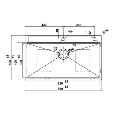 Chậu rửa bát Hafele HS24-SSN1S-8.650 - Tặng rây kim loại, Bảo hành 3 năm, Giá ưu đãi 5.388.760₫ 7