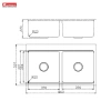 Chậu rửa bát inox Konox KN8.651TD - Đa năng, dễ lắp đặt, giá ưu đãi 8.89 triệu 4
