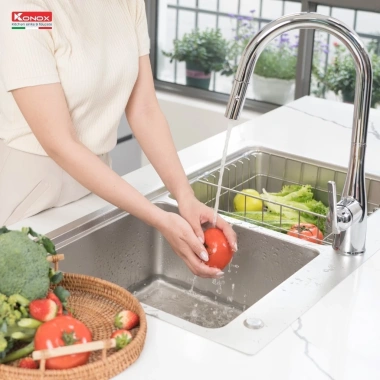 Chậu rửa bát inox Konox KN8.651TD - Đa năng, dễ lắp đặt, giá ưu đãi 8.89 triệu