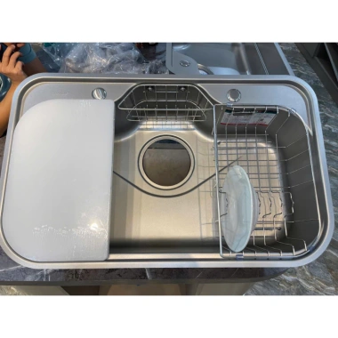 Chậu rửa bát kiểu Nhật Japan Grandx Hikari GX7.848JP 01 hố - Sang trọng, chống ồn, giảm giá 16% - 6,328,660₫