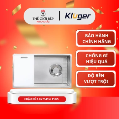 Chậu rửa bát Kluger KY7.545SL Plus - Chống gỉ, chống xước, giá ưu đãi 5,672,486₫