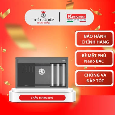 Chậu Rửa Bát Konox 860S Granite - Chống Trầy, Chống Ồn, Dễ Lắp Đặt 2
