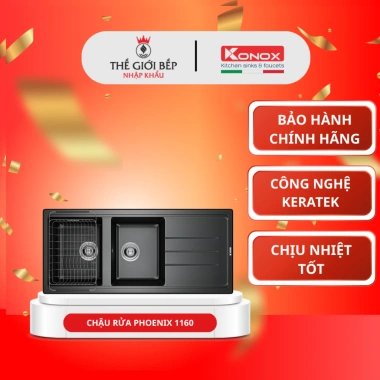 Chậu Rửa Bát Konox Granite Phoenix 1.160 - Chống Bám Bẩn, Bền Đẹp, Giá Ưu Đãi 13.990.000 VND 3