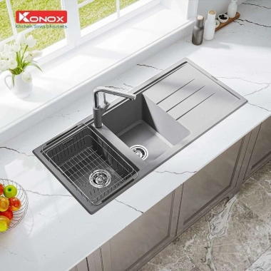 Chậu Rửa Bát Konox Granite Phoenix 1.160 - Chống Bám Bẩn, Bền Đẹp, Giá Ưu Đãi 13.990.000 VND 8