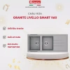 Chậu rửa bát Konox Livello Smart - 2 hố, thiết kế Châu Âu, giảm giá 15,89 triệu