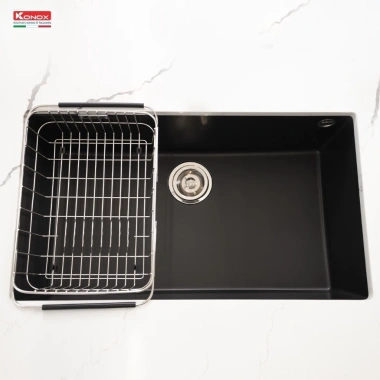 Chậu rửa bát Konox Naros 760S Granite cao cấp - Hiện đại, giá 12,570,000 VND
