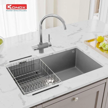 Chậu rửa bát Konox Naros 760S Granite cao cấp - Hiện đại, giá 12,570,000 VND