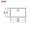 Chậu rửa bát Konox Naros 760S Granite cao cấp - Hiện đại, giá 12,570,000 VND 8