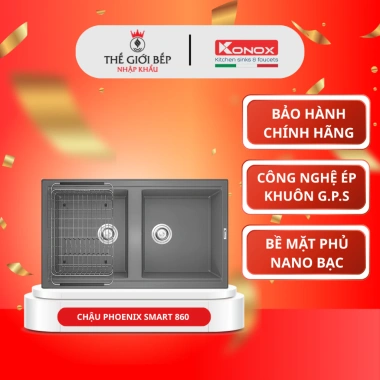 Chậu rửa bát Konox Phoenix Granite 860 – Sang trọng, chống xước, kháng khuẩn, chịu nhiệt – 12.741.500₫