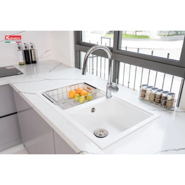 Chậu rửa bát Konox Phoenix Granite 860 – Sang trọng, chống xước, kháng khuẩn, chịu nhiệt – 12.741.500₫