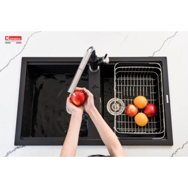 Chậu rửa bát Konox Phoenix Granite 860 – Sang trọng, chống xước, kháng khuẩn, chịu nhiệt – 12.741.500₫