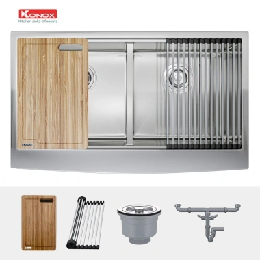 Chậu rửa bát Konox Workstation Apron Sink KN8.751DA - Thiết kế hiện đại, đa tiện ích, giá ưu đãi 12,850,000₫ 5