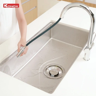 Chậu rửa bát Nhật Inox cao cấp Tari 8.748SM - Thiết kế hiện đại, bề mặt mịn, dễ vệ sinh, giảm giá 18%