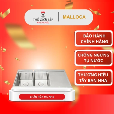 Chậu rửa chén bát Malloca MS 7.818 - Chống trầy xước, tiện lợi cho mọi gian bếp, giá 5,170,000₫
