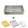 Chậu rửa chén Hafele Inox 1 hố HS24-SSN1S-7.644 - Bảo hành 3 năm, tặng rây kim loại 7