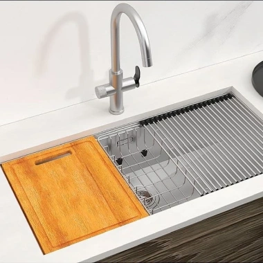 Chậu rửa chén inox Hafele 1 hố HS24-SSN1S-8.644 - Chịu nhiệt, dễ lau, phù hợp mọi bếp