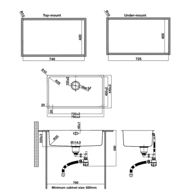 Chậu rửa chén inox Hafele HS24-SSN1S-760 - Bền bỉ, dễ vệ sinh, chỉ 3.46 tr 6 Chậu rửa chén inox Hafele HS24-SSN1S-760 - Bền bỉ, dễ vệ sinh, chỉ 3.46 tr 6
