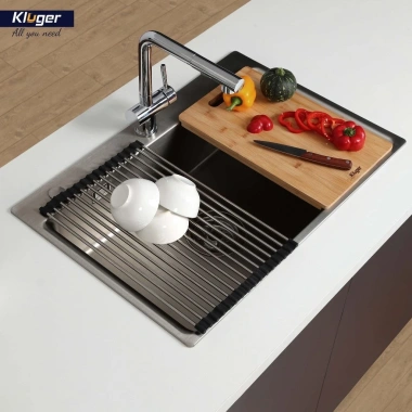 Chậu rửa chén Kluger KF8.121B Inox S75 - Thiết kế hiện đại, tiết kiệm không gian, giá ưu đãi 7.290.000 VND