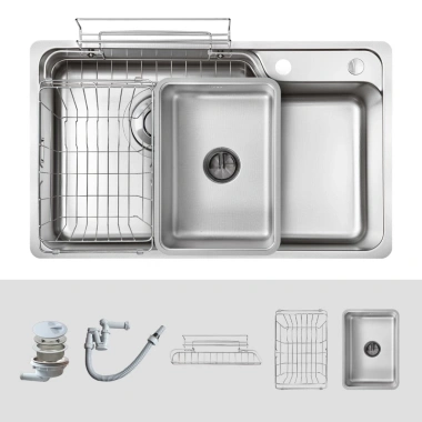 Chậu rửa chén Kluger KH8.048FS S80 Plus – Thiết kế hiện đại, tiết kiệm không gian, 7,990,000₫