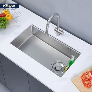 Chậu rửa chén Kluger KY8.045FS – Bảo hành 10 năm, tặng vòng rửa, sang trọng, 6.89 triệu
