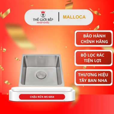 Chậu rửa chén Malloca MS 6.054 - Thiết kế tinh tế, lắp ráp nhanh, chỉ 3.63 triệu