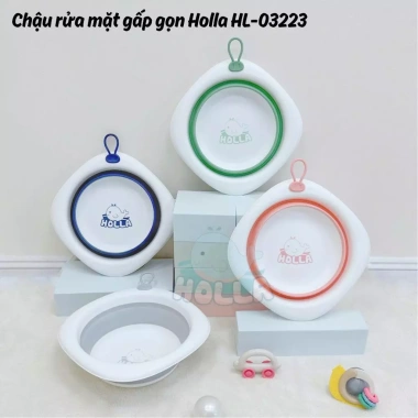 Chậu rửa mặt gấp gọn Holla 4 màu cho bé - Michibaby MC783, giá chỉ 50.000đ 2