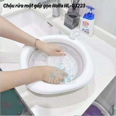 Chậu rửa mặt gấp gọn Holla 4 màu cho bé - Michibaby MC783, giá chỉ 50.000đ 3