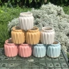 Chậu Sen Đá Gốm Tráng Men Dáng Khía Cute 9cm Cao 7cm Miệng Nhiều Màu Giá 38.000₫