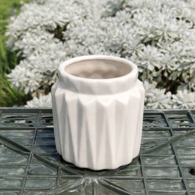 Chậu Sen Đá Gốm Tráng Men Dáng Khía Cute 9cm Cao 7cm Miệng Nhiều Màu Giá 38.000₫