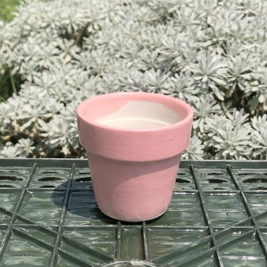 Chậu Sen Đá Mini Hình Trụ Pastel 7cm Gốm Tráng Men Decor Bàn Làm Việc Giá ưu đãi 22.000đ