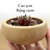 Chậu sứ 12x5cm trồng sen đá, xương rồng - Tiểu cảnh sang trọng, giảm còn 30.000đ