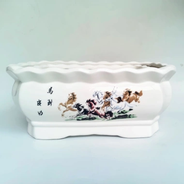 Chậu sứ Bát Tràng hình chữ nhật lớn, trồng cây nội thất, văn phòng đẹp 109.000₫ 5