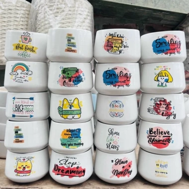 Chậu sứ in hình trồng cây - Chịu nhiệt, giảm còn 50.000đ, phù hợp nội thất 6