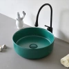 Chậu sứ màu xanh Kanly SU529 - Lavabo sứ cao cấp, giảm giá 23% chỉ 2.350.000₫
