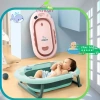 Chậu tắm gấp gọn FinleyKori Cá Voi cho bé - kèm phao tắm, nhiệt kế đo nước Uni Baby FL133