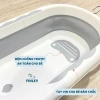 Chậu tắm gấp gọn FinleyKori Cá Voi cho bé - kèm phao tắm, nhiệt kế đo nước Uni Baby FL133 3