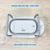 Chậu tắm gấp gọn FinleyKori Cá Voi cho bé - kèm phao tắm, nhiệt kế đo nước Uni Baby FL133 5
