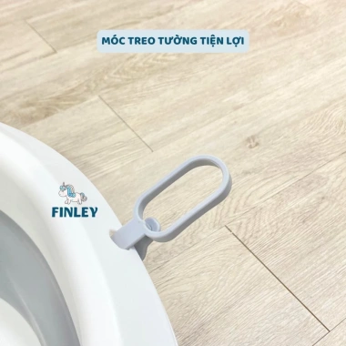 Chậu tắm gấp gọn FinleyKori Cá Voi cho bé - kèm phao tắm, nhiệt kế đo nước Uni Baby FL133