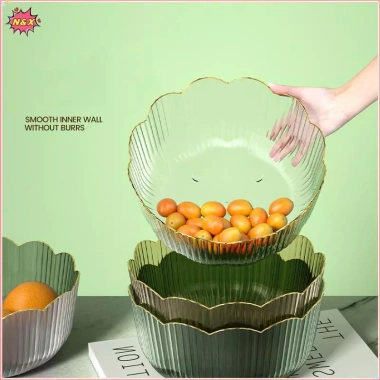 Chậu Trái Cây Đa Năng Dung Lớn Nhựa Suốt – Bát Salad & Bảo Quản, Giá 103k