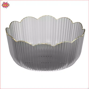 Chậu Trái Cây Đa Năng Dung Lớn Nhựa Suốt – Bát Salad & Bảo Quản, Giá 103k