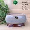Chậu trồng cây chữ nhật bầu đá gỗ sứ tráng men cao cấp - Bonsai và cắm hoa : Livin Decor 186k 148k 7