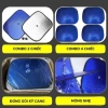 Che nắng kính ô tô dạng miếng phủ bạc hình tròn 25.000, bảo vệ kính lái & sau 2
