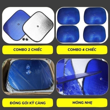 Che nắng kính ô tô dạng miếng phủ bạc hình tròn 25.000, bảo vệ kính lái & sau 2 Che nắng kính ô tô dạng miếng phủ bạc hình tròn 25.000, bảo vệ kính lái & sau 2