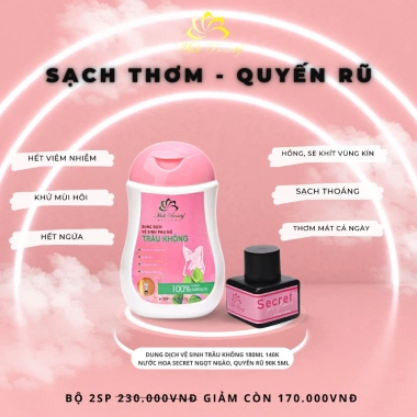 Che Tên + Mask DDVS Trầu Khô 180ml-300ml + Nước Hoa Vùng Kín 5ml Beauty Giá 125k 4