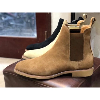 Chelsea Boots da lộn Tan Sữa, Đen, Nâu - Giao nhanh, phù hợp jeans, giá ưu đãi 2.19 triệu