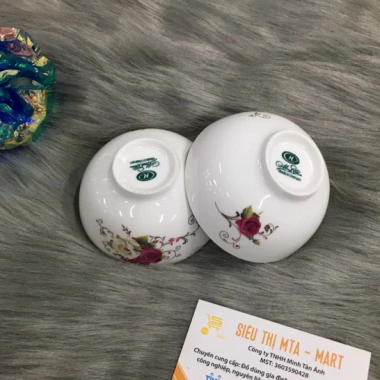 Chén Chè Minh Châu 08, Bát Chè, Chén Mắm Sứ Trắng Cao Cấp Mta-Mart2 - Giá 17.000