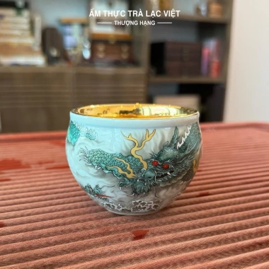 Chén Chủ Thanh Long Thiếp Mạ Vàng 150ml - Giá ưu đãi 199.000đ, giảm hơn 40k