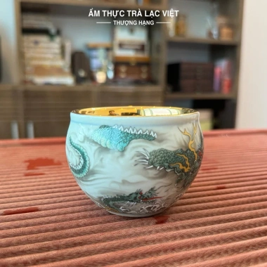 Chén Chủ Thanh Long Thiếp Mạ Vàng 150ml - Giá ưu đãi 199.000đ, giảm hơn 40k