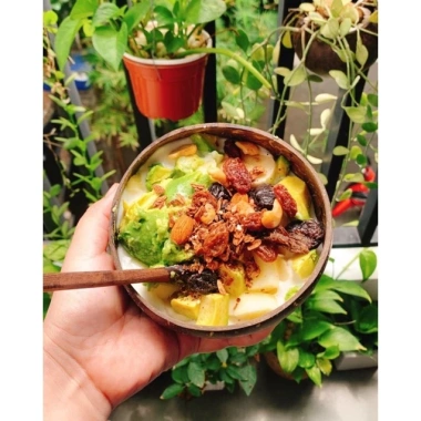 Chén gáo dừa organic và muỗng gỗ mun - Coconut Bowl Việt Nam, giá ưu đãi 69.000₫